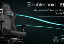 Noblechairs presenta la silla gaming con licencia Mercedes-AMG Petronas