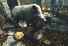 Este mod de Skyrim agrega 30-50 cerdos salvajes a Tamriel