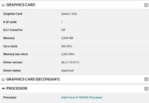 benchmark filtrado muestra NVIDIA MX450 con memoria GDDR6