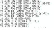 AMD B550 Chipset Nombres de modelo de placa base revelados