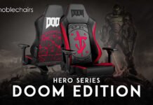 Noblechairs anuncia la disponibilidad de la silla de juego DOOM Edition