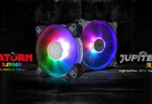 In Win lanza variantes de 140 mm de ventiladores de caja encadenables de Saturno y Júpiter