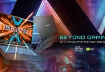 GIGABYTE anuncia portátiles para juegos con tecnología Ryzen de AMD
