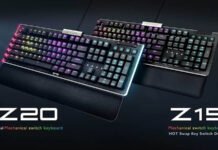 EVGA anuncia la disponibilidad de sus teclados Z15 y Z20 con distribución de teclas en español