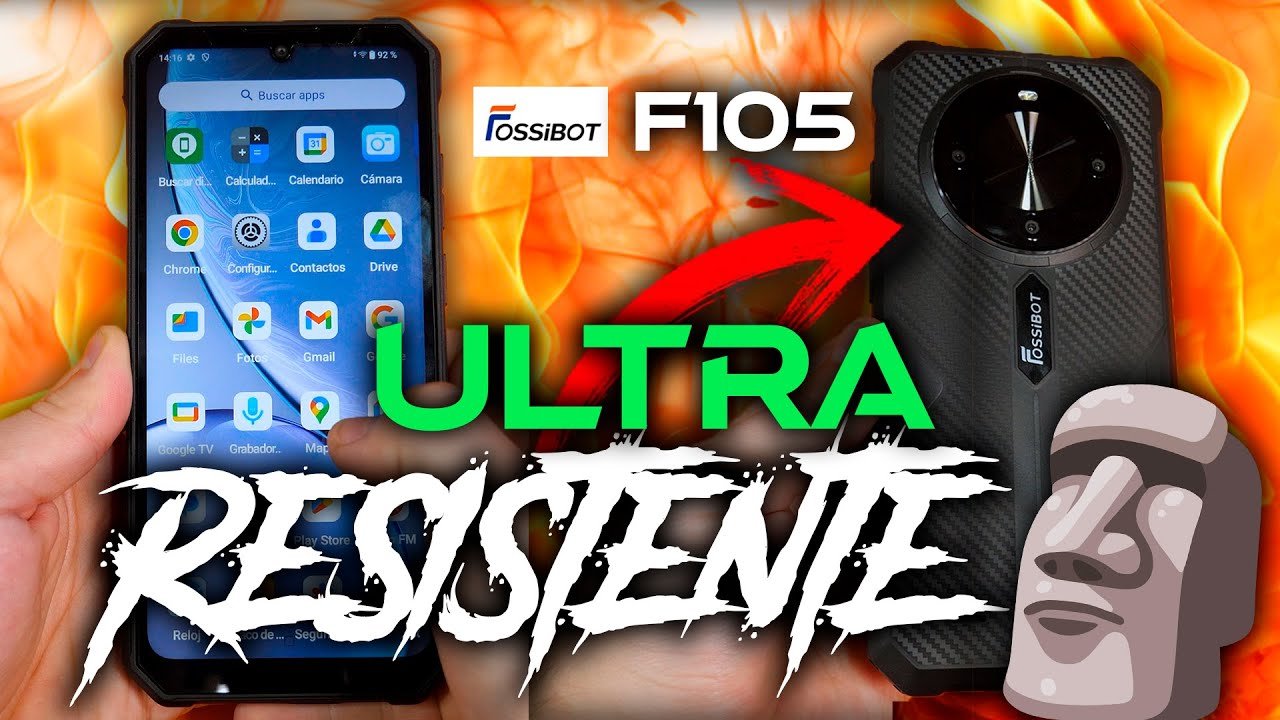 Housse 360° Portefeuille Pour FOSSiBOT F105 - Cuir Artificiel Noir - Protection Complète